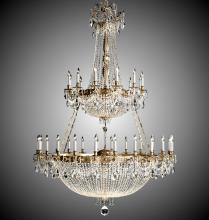 American Brass & Crystal CH8157-P-01G-ST - 36+36 Light Valencia Chandelier