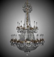 American Brass & Crystal CH8163-P-07G-PI - 27+27 Light Valencia Chandelier