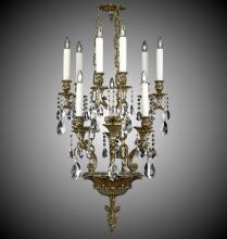 American Brass & Crystal CH9009-A-07G-ST - 9 Light Blairsden Chandelier