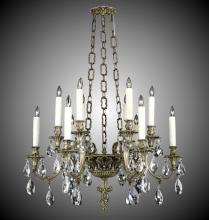 American Brass & Crystal CH9012-A-10G-PI - 12 Light Blairsden Chandelier Pendant