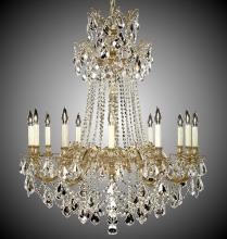 American Brass & Crystal CH9268-A-04G-ST - 12 Light Biella Chandelier