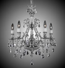 American Brass & Crystal CH9630-A-05S-ST - 5 Light Chateau Chandelier