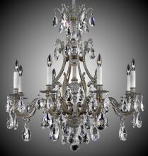 American Brass & Crystal CH9633-A-04G-ST - 8 Light Chateau Chandelier