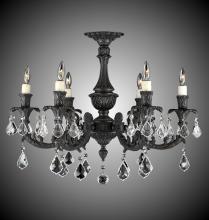 American Brass & Crystal FM2016-A-01G-ST - 6 Light Finisterra Flush Mount