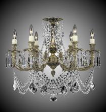 American Brass & Crystal FM2066-A-03G-ST - 6 Light Finisterra with draping Flush Mount