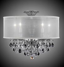American Brass & Crystal FM6511-A-01G-PI-GL - 5 Light Llydia Semi Flush