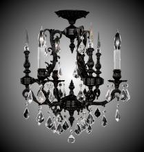 American Brass & Crystal FM7010-A-04G-ST - 3 Light Parisian Flush Mount