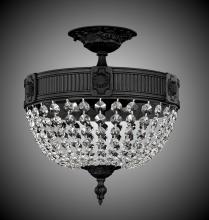 American Brass & Crystal FM8001-P-23S - 3 Light Valencia Flush Mount