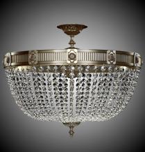 American Brass & Crystal FM8004-P-12G - 12 Light Valencia Flush Mount