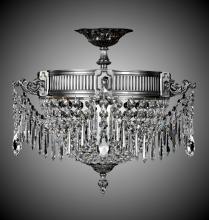 American Brass & Crystal FM8011-P-21S - 3 Light Valencia Flush Mount