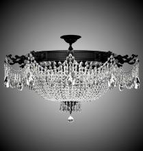 American Brass & Crystal FM8014-P-21S - 12 Light Valencia Flush Mount