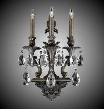 American Brass & Crystal WS9083-A-02G-PI - 3 Light Blairsden Wall Sconce