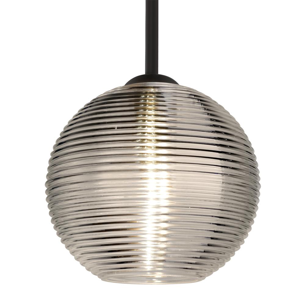 Besa Kristall 8 Pendant Black Smoke 1x9W LED
