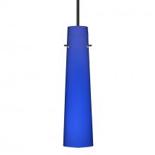 Besa Lighting 1BC-5674CM-LED-BK - Besa Camino Pendant Black Cobalt Blue Matte 1x5W LED