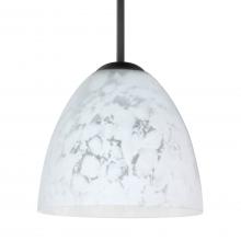 Besa Lighting 1BC-757219-LED-BK - Besa Sasha LED Pendant 1Bc Carrera Black 1x9W LED