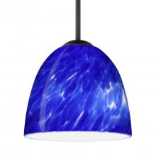 Besa Lighting 1BC-757286-LED-BK - Besa Sasha LED Pendant 1Bc Blue Cloud Black 1x9W LED