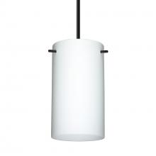 Besa Lighting 1BT-440407-LED-BK - Besa Stilo 7 LED Pendant Opal Matte Black 1x9W LED