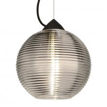 Besa Lighting 1KX-461602-LED-BK - Besa Kristall 8 Pendant Black Smoke 1x9W LED
