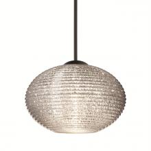 Besa Lighting 1XC-5612GL-LED-BK - Besa Pendant Lasso, Black Finish, Glitter 1x5W LED