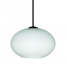 Besa Lighting 1XT-561207-LED-BK - Besa Pendant Lasso, Black Finish, Opal Matte 1x5W LED