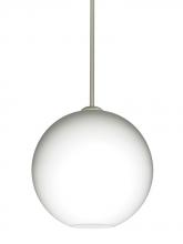 Besa Lighting 1TT-COCO1207-LED-SN - Besa Coco 12 Stem Pendant, Opal Matte, Satin Nickel Finish, 1x9W LED