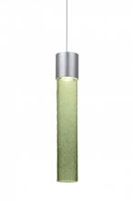 Besa Lighting 1XT-WAND12MS-LED-SN - Besa, Wanda 12 Cord Pendant, Moss Bubble, Satin Nickel Finish, 1x3W LED