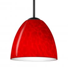 Besa Lighting B-7572RC-LED-BK - Besa Sasha LED Pendant For Multiport Canopy B Red Cloud Black 1x9W LED