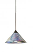 Besa Lighting X-550493-BR - Besa Pendant For Multiport Canopy Swirl Bronze Dicro Swirl 1x50W Halogen