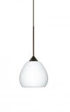 Besa Lighting X-560507-BR - Besa Pendant For Multiport Canopy Tay Tay Bronze Opal Matte 1x50W Halogen