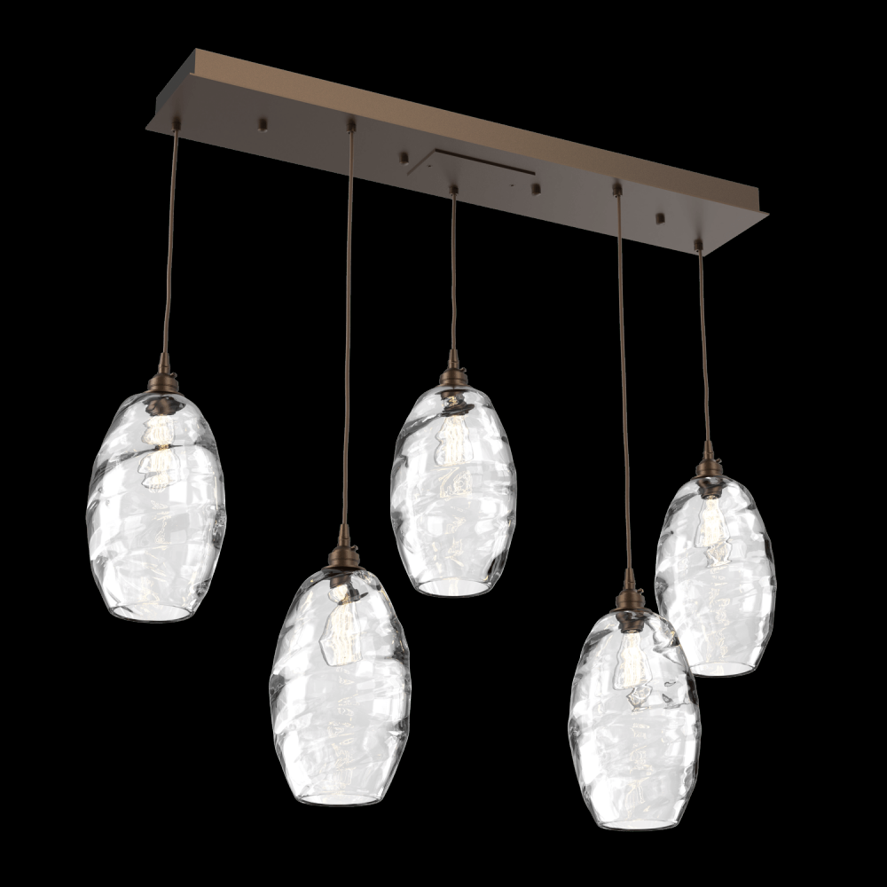 Ellisse Linear 5pc Multi-Pendant
