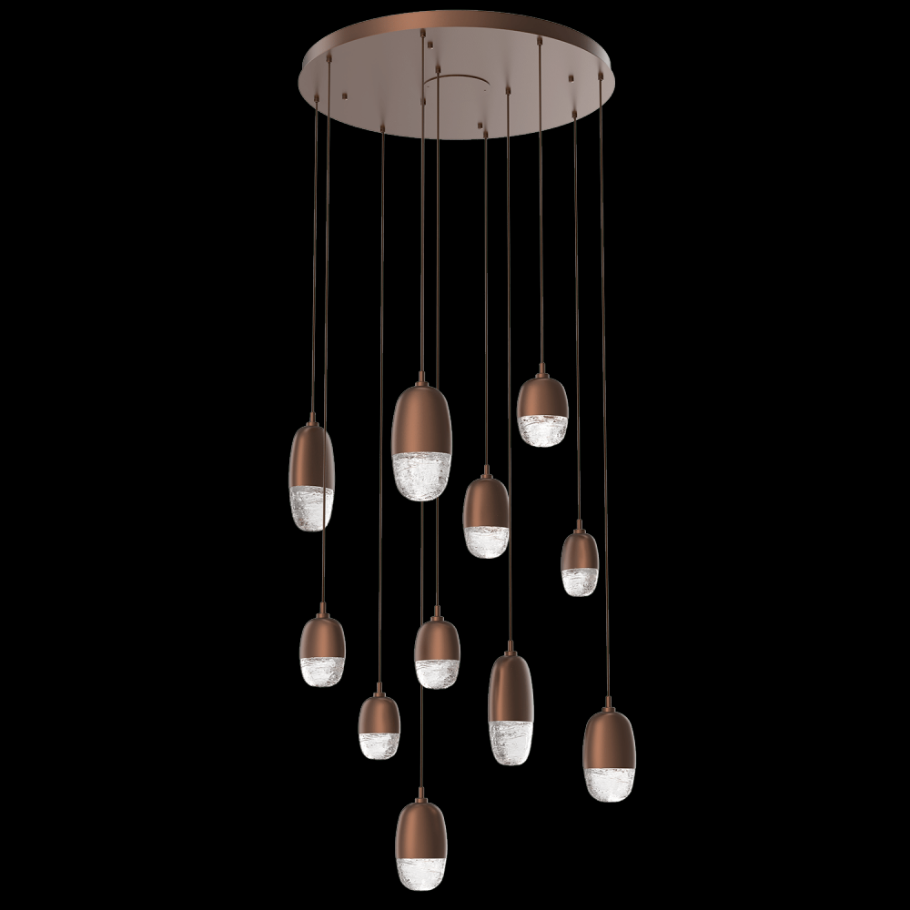 Pebble Round 11pc Multi-Pendant