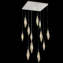 Hammerton CHB0050-12-BS-CB-C01-L1 - Rock Crystal Square 12pc Multi-Pendant