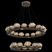 Hammerton CHB0089-2B-BB-S-CA1-L1 - Mesa 36" & 48" Two-Tier Ring-Burnished Bronze