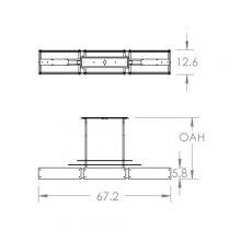 Hammerton PLB0026-0F-FB-SG-001-E2 - Urban Loft Parallel Linear Suspension-0D-Flat Bronze