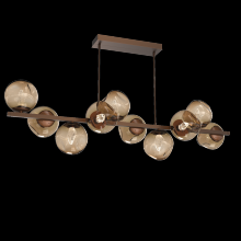 Hammerton PLB0086-T0-BB-GB-001-L3 - Luna 10pc Twisted Branch-Burnished Bronze-Geo Inner - Bronze Outer-Threaded Rod Suspension-LED 3000K