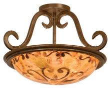 Kalco 3172TO/ECRU - Santa Barbara 3 Light Semi Flush Mount