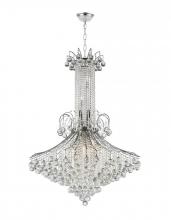 Worldwide Lighting Corp W83051C35 - Empire 16-Light Chrome Finish and Clear Crystal Chandelier 35 in. Dia x 48 in. H Large