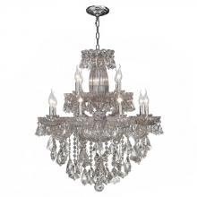 Worldwide Lighting Corp W83092C31 - Olde World Collection 12 Light Chrome Finish Crystal Chandelier 31&#34; D x 31&#34; H Two 2 Tier Lar