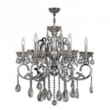 Worldwide Lighting Corp W83109C26-CL - Kronos Collection 6 Light Chrome Finish and Clear Crystal Chandelier 26&#34; D x 24&#34; H Large