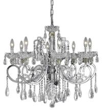 Worldwide Lighting Corp W83109C30-CL - Kronos Collection 8 Light Chrome Finish and Clear Crystal Chandelier 30&#34; D x 26&#34; H Large