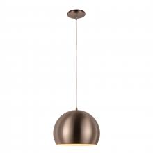 Worldwide Lighting Corp W83544BN12 - Monroe 12-Watt Brushed Nickel Finish Integrated LEd Pendant Light 3000K 12 in. Dia x 96 in. H