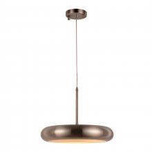 Worldwide Lighting Corp W83550BN14 - Madison 18-Watt Brushed Nickel Finish Integrated LEd disc Pendant Light 3000K 14 in. Dia x 96 in. H