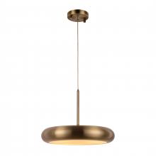 Worldwide Lighting Corp W83550BP14 - Madison 18-Watt Antique Bronze Finish Integrated LEd disc Pendant Light 3000K 14 in. Dia x 96 in. H 
