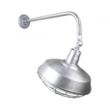 Hi-Lite MFG Co. H-QSN15118-SA-96/QSNB-13-96/QSNSK-96/QSNWGR-18-96 - 18&#34; Gooseneck Light Warehouse Shade, QSNB-13 Arm, Swivel Knuckle & Wire Guard Accessories