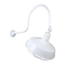 Hi-Lite MFG Co. H-QSN15118-SA-93/QSNHL-C-93/QSNSK-93/QSNWGR-18-93 - 18&#34; Gooseneck Light Warehouse Shade, QSNHL-C Arm, Swivel Knuckle & Wire Guard Accessories