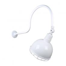 Hi-Lite MFG Co. H-QSN16112-SA-93/QSNHL-C-93/QSNSK-93/QSNWGR-12-93 - 12&#34; Gooseneck Light Deep Bowl Shade, QSNHL-C Arm, Swivel Knuckle & Wire Guard Accessories