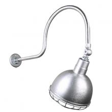 Hi-Lite MFG Co. H-QSN16112-SA-96/QSNHL-C-96/QSNSK-96/QSNWGR-12-96 - 12&#34; Gooseneck Light Deep Bowl Shade, QSNHL-C Arm, Swivel Knuckle & Wire Guard Accessories