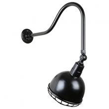 Hi-Lite MFG Co. H-QSN16112-SA-91/QSNHL-H-91/QSNSK-91/QSNWGR-12-91 - 12&#34; Gooseneck Light Deep Bowl Shade, QSNHL-H Arm, Swivel Knuckle & Wire Guard Accessories