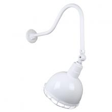 Hi-Lite MFG Co. H-QSN16112-SA-93/QSNHL-H-93/QSNSK-93/QSNWGR-12-93 - 12&#34; Gooseneck Light Deep Bowl Shade, QSNHL-H Arm, Swivel Knuckle & Wire Guard Accessories