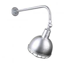 Hi-Lite MFG Co. H-QSN16112-SA-96/QSNB-13-96/QSNSK-96/QSNWGR-12-96 - 12&#34; Gooseneck Light Deep Bowl Shade, QSNB-13 Arm, Swivel Knuckle & Wire Guard Accessories